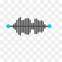 黑色声波线矢量素材-空若网 黑色声波线矢量素材-空若网