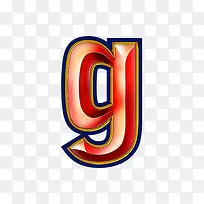 红色立体字母g-空若网 红色立体字母g-空若网