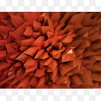 橙色不规则晶体海报背景-空若网 橙色不规则晶体海报背景-空若网