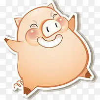 矢量卡通跳舞可爱小猪-空若网 矢量卡通跳舞可爱小猪-空若网