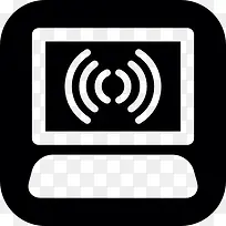 台式电脑检测信号图标-空若网 台式电脑检测信号图标-空若网