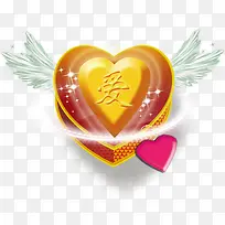 七夕情人节天使翅膀爱心背景ps-空若网 七夕情人节天使翅膀爱心背景ps-空若网