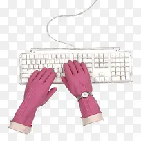 戴着手套打字-空若网 戴着手套打字-空若网