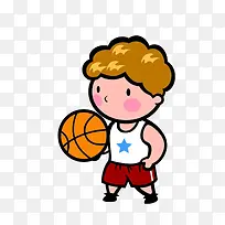 手托篮球的男孩-空若网 手托篮球的男孩-空若网