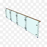 扁平钢化玻璃栏杆实物-空若网 扁平钢化玻璃栏杆实物-空若网