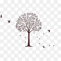 秋树落叶-空若网 秋树落叶-空若网