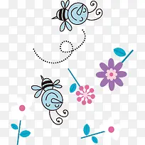 可爱蜜蜂印染素材-空若网 可爱蜜蜂印染素材-空若网
