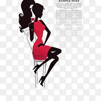 时尚美女品红酒元素-空若网 时尚美女品红酒元素-空若网