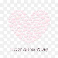 白色组合爱心矢量素材-空若网 白色组合爱心矢量素材-空若网