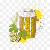 啤酒手绘-空若网 啤酒手绘-空若网