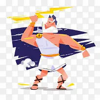 卡通宙斯插画-空若网 卡通宙斯插画-空若网