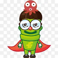 矢量卡通邮政小人素材-空若网 矢量卡通邮政小人素材-空若网