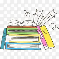 手绘矢量书包-空若网 手绘矢量书包-空若网