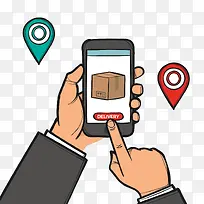 矢量GPRS定位包裹-空若网 矢量GPRS定位包裹-空若网