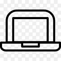 正面的笔记本电脑图标-空若网 正面的笔记本电脑图标-空若网