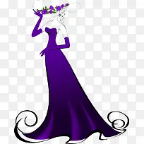 舞会女性简单手绘-空若网 舞会女性简单手绘-空若网