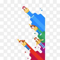 扁平化小人-空若网 扁平化小人-空若网