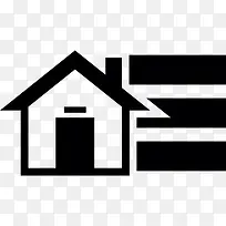 房子的菜单图标-空若网 房子的菜单图标-空若网