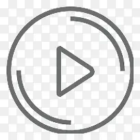 按钮圆三角形正确的Outline-icons-空若网 按钮圆三角形正确的Outline-icons-空若网