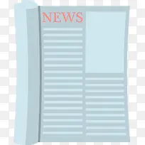 矢量扁平化新闻报纸-空若网 矢量扁平化新闻报纸-空若网