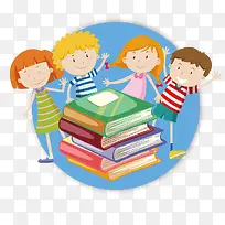 可爱扁平化4月23日世界读书日-空若网 可爱扁平化4月23日世界读书日-空若网
