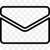 电子邮件信封轮廓图标-空若网 电子邮件信封轮廓图标-空若网