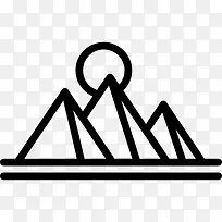 金字塔图标-空若网 金字塔图标-空若网