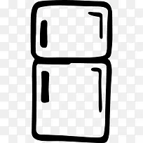 厨房冰箱手绘工具图标-空若网 厨房冰箱手绘工具图标-空若网