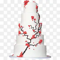 多层梅花蛋糕素材图片-空若网 多层梅花蛋糕素材图片-空若网