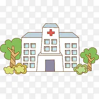 医院插画-空若网 医院插画-空若网