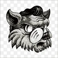 矢量精明的商人猫-空若网 矢量精明的商人猫-空若网