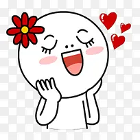 LINE表情系列开心害羞爱情-空若网 LINE表情系列开心害羞爱情-空若网