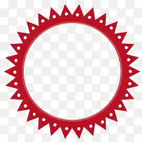 红色精美波浪边框-空若网 红色精美波浪边框-空若网