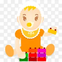 Ӥ��ͼ���ɫbaby-icons-������