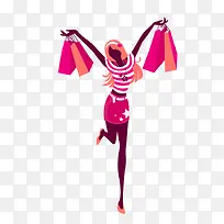 购物卡通女郎-空若网 购物卡通女郎-空若网