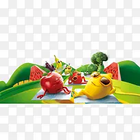 郊游的水果-空若网 郊游的水果-空若网