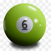 3D立体台球数字6-空若网 3D立体台球数字6-空若网