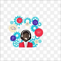 扁平化广播员-空若网 扁平化广播员-空若网