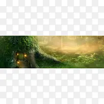 森林梦幻背景-空若网 森林梦幻背景-空若网