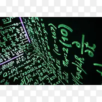 绿色数学公式墙角海报背景-空若网 绿色数学公式墙角海报背景-空若网