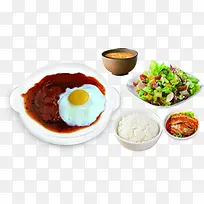 煎蛋炒菜米饭食物-空若网 煎蛋炒菜米饭食物-空若网