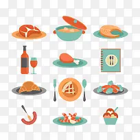 扁平化西餐-空若网 扁平化西餐-空若网