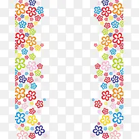 矢量多彩花框插图-空若网 矢量多彩花框插图-空若网