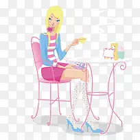 喝咖啡的美女-空若网 喝咖啡的美女-空若网