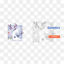 基因学扁平矢量素材-空若网 基因学扁平矢量素材-空若网
