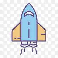 卡通手绘宇宙航空航天飞船-空若网 卡通手绘宇宙航空航天飞船-空若网