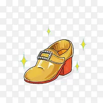 矢量金色的鞋子-空若网 矢量金色的鞋子-空若网