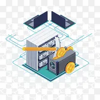 矢量电脑信息与服务器-空若网 矢量电脑信息与服务器-空若网