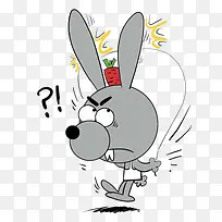 兔子跳绳插画-空若网 兔子跳绳插画-空若网