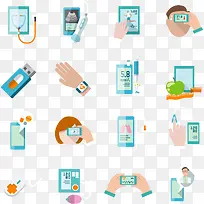 矢量手绘扁平医疗图案-空若网 矢量手绘扁平医疗图案-空若网